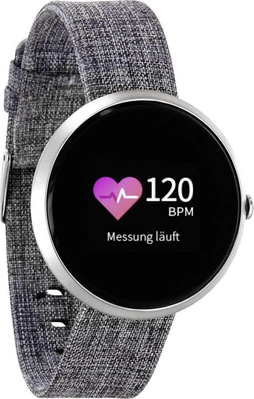 X-WATCH Siona Color Fit Smartwatch  25 mm  Grau