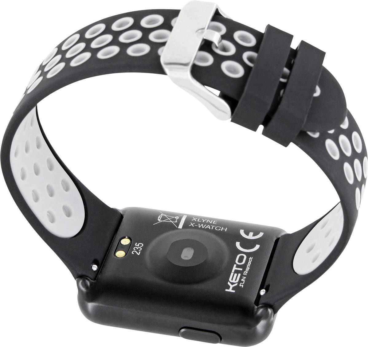 X-WATCH Keto Sun Reflect Smartwatch 40 mm Schwarz