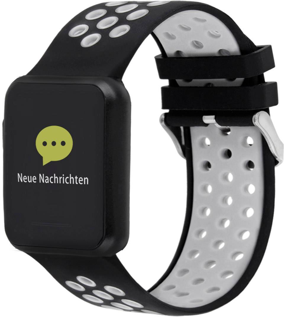 X-WATCH Keto Sun Reflect Smartwatch 40mm Schwarz