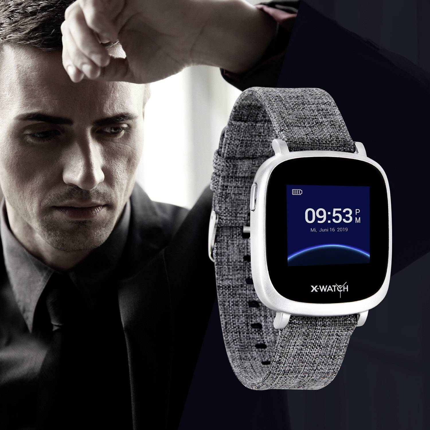 X-WATCH Ive XW Fit Smartwatch 33mm Grau