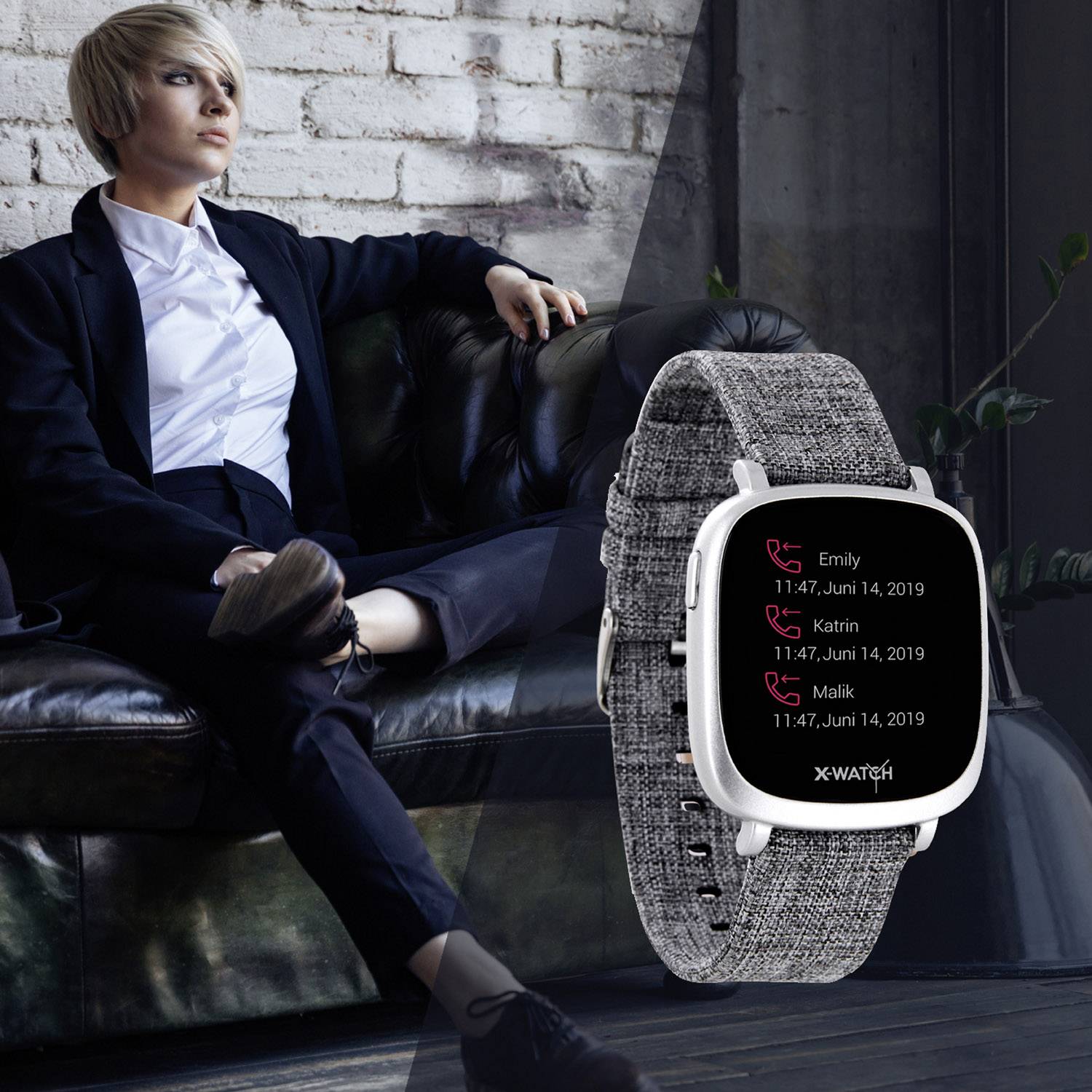 X-WATCH Ive XW Fit Smartwatch 33mm Grau