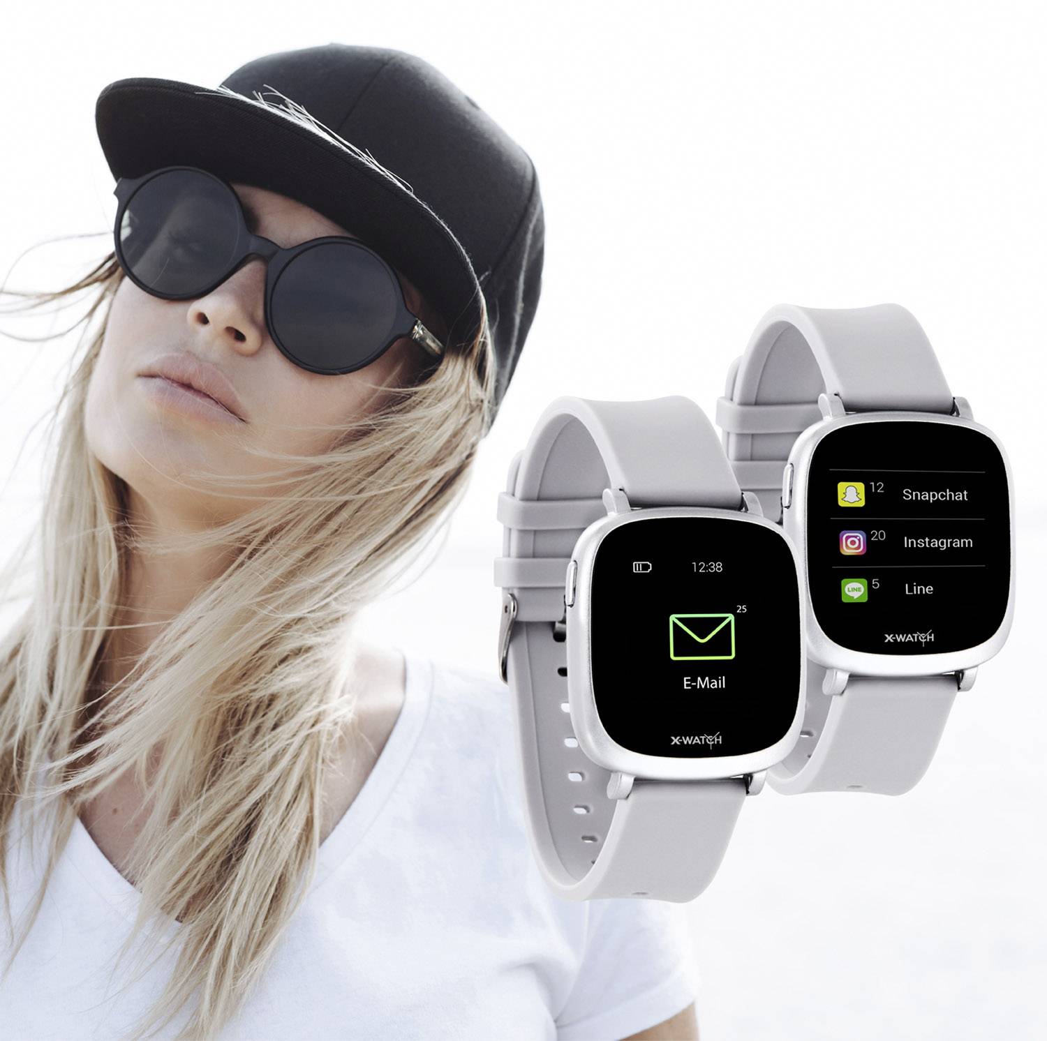 X-WATCH Ive XW Fit Smartwatch 33mm Grau