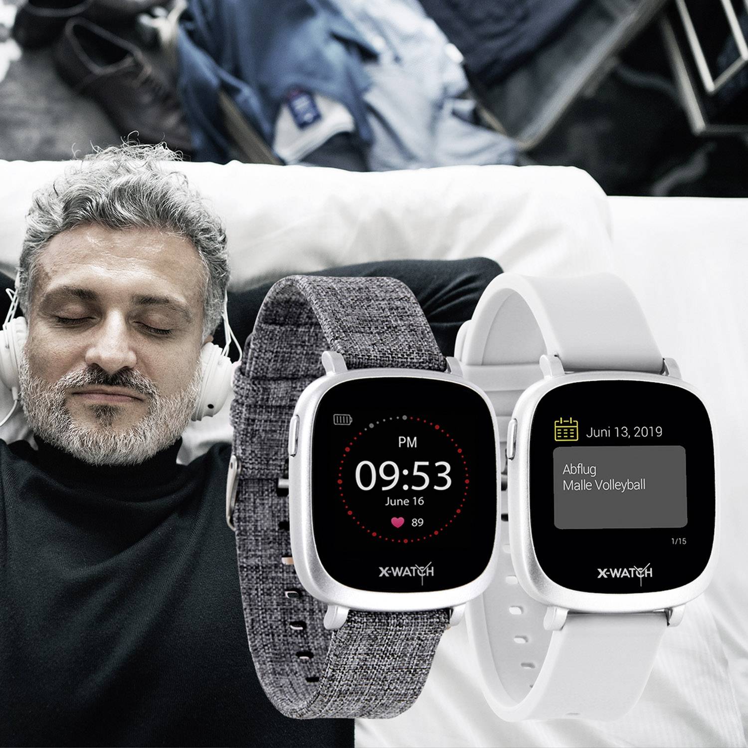 X-WATCH Ive XW Fit Smartwatch 33mm Grau