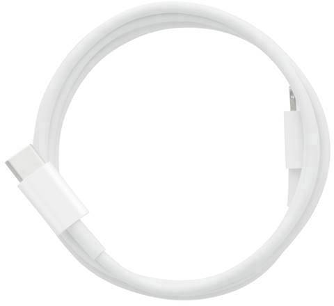 Apple USB-Kabel B-Ware (beschädigte / fehlende Verpackung) USB 2.0 USB-C® Stecker, Lightning Stecker 1.00m Weiß MQGJ2ZM/A (B)