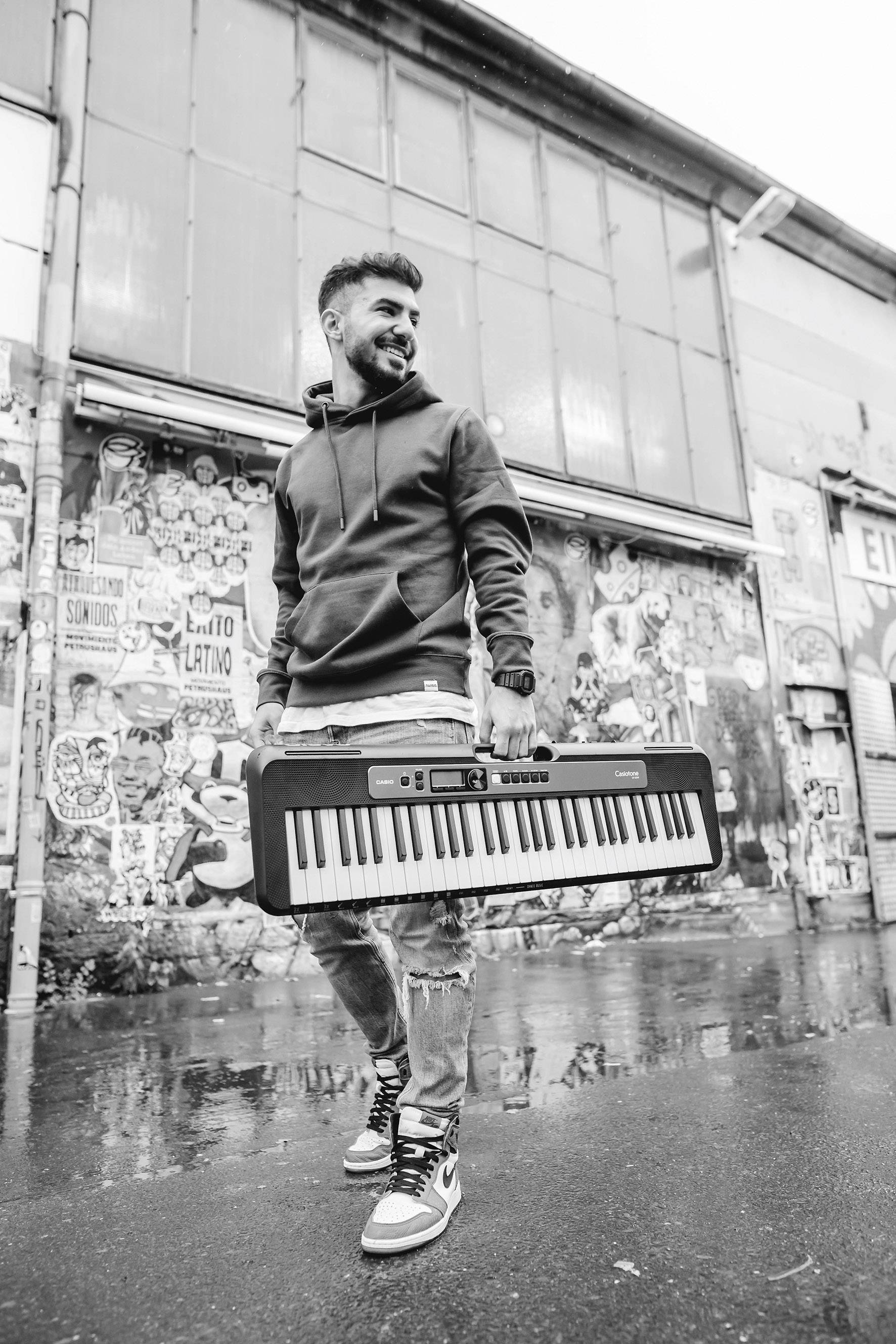 Casio Casiotone LK-S250C7 Leuchttasten-Keyboard Schwarz Leuchttasten