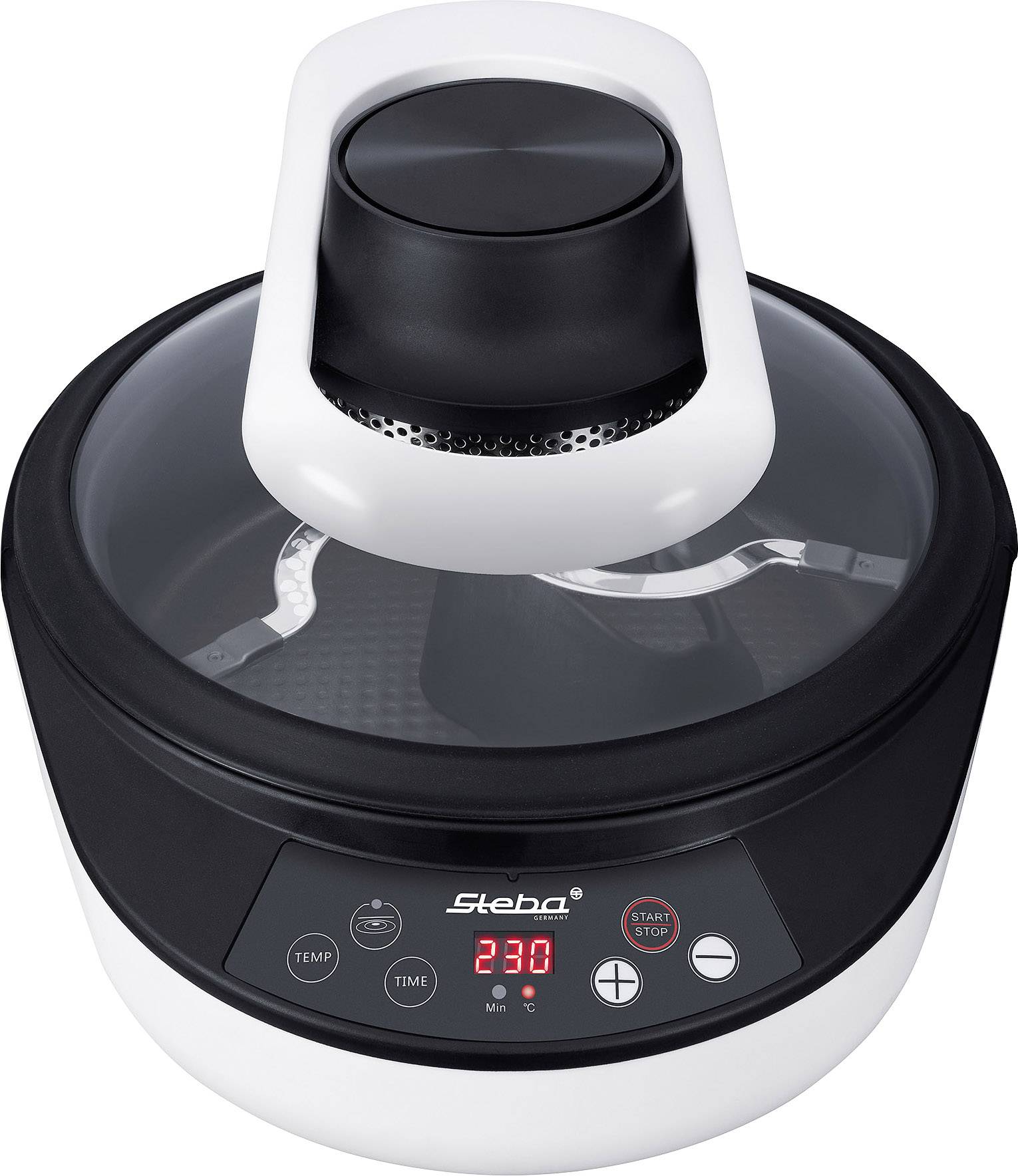 Steba Germany HF 2050 FRY'N COOK Heißluft-Fritteuse 2050W Timerfunktion Schwarz, Weiß