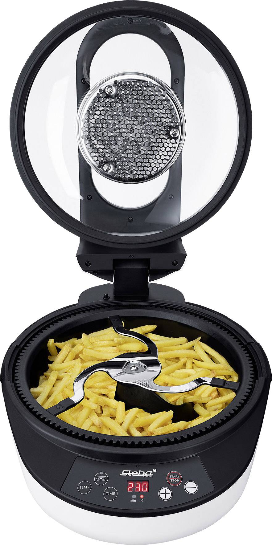 Steba Germany HF 2050 FRY'N COOK Heißluft-Fritteuse 2050W Timerfunktion Schwarz, Weiß