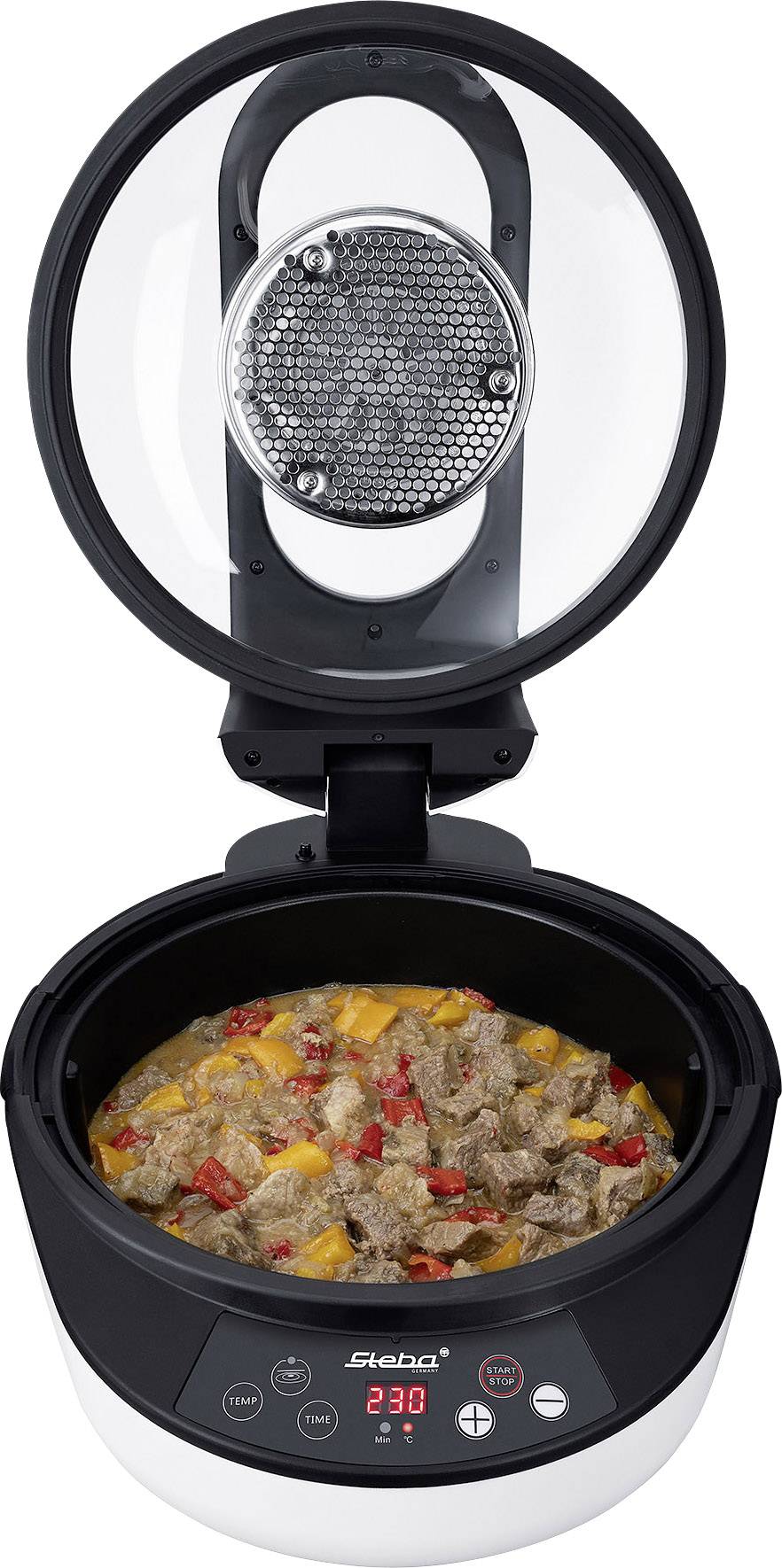 Steba Germany HF 2050 FRY'N COOK Heißluft-Fritteuse 2050W Timerfunktion Schwarz, Weiß