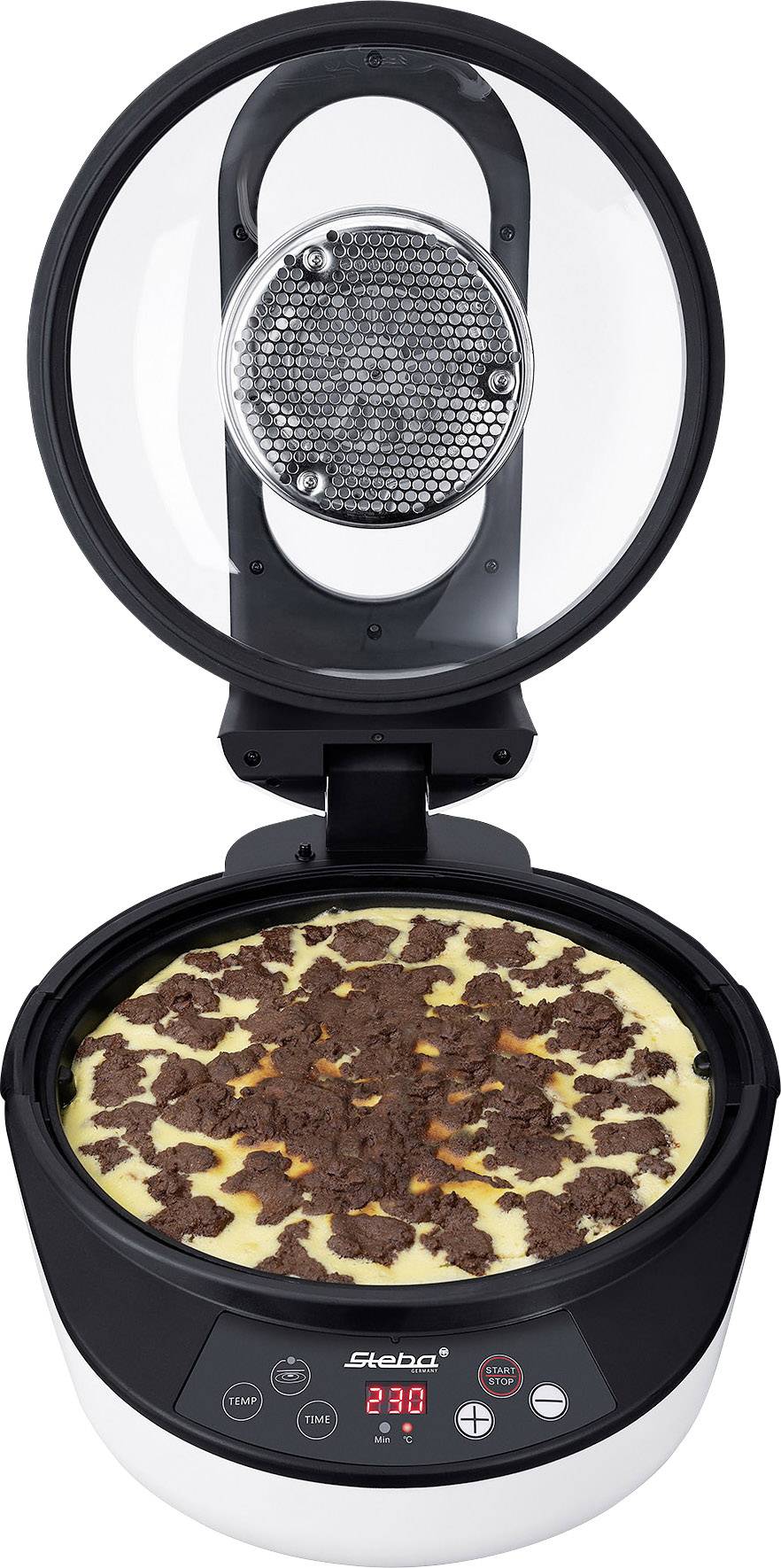 Steba Germany HF 2050 FRY'N COOK Heißluft-Fritteuse 2050W Timerfunktion Schwarz, Weiß