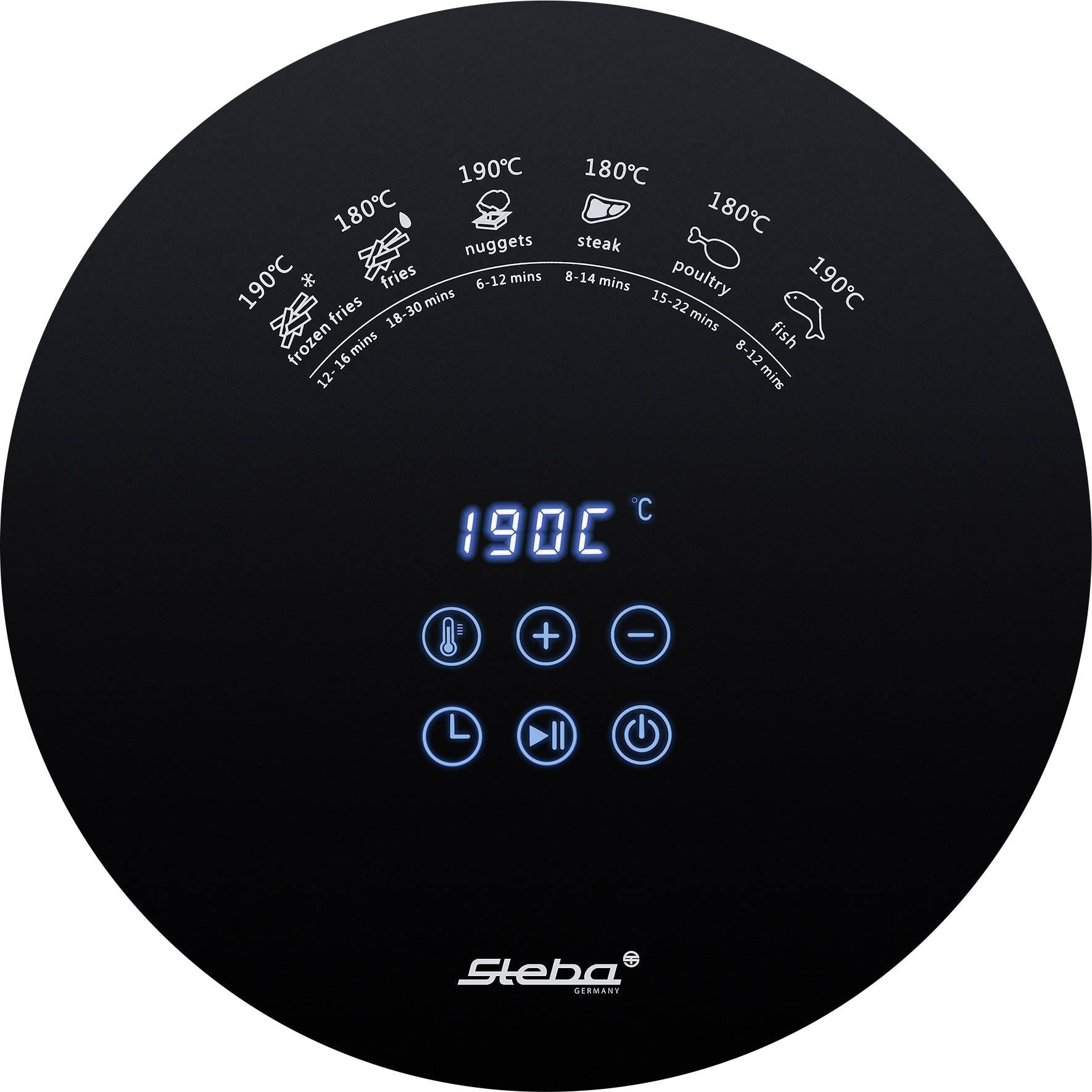 Steba HF 1000 Heißluft-Fritteuse 1500 W Timerfunktion Weiß, Schwarz