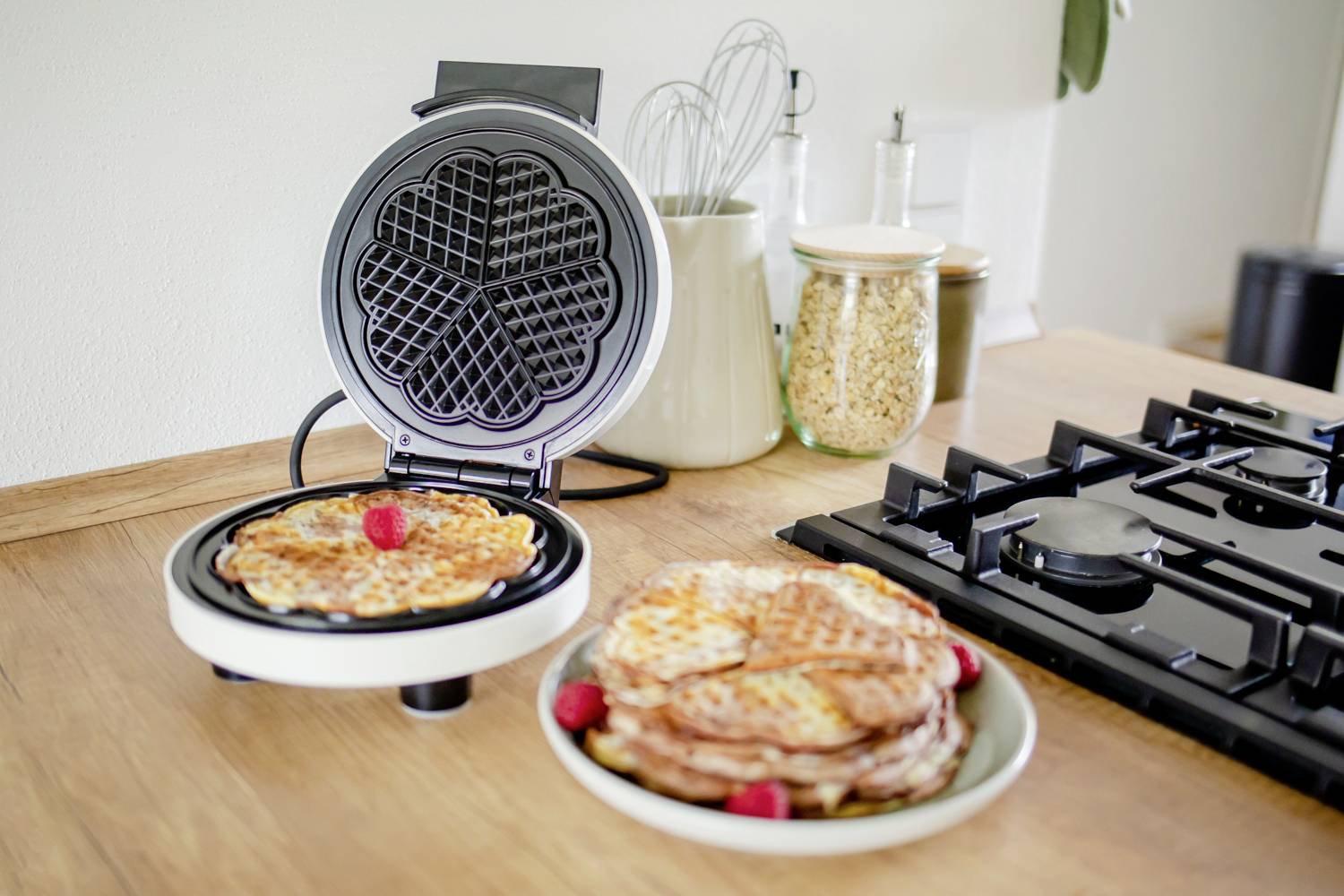 Steba WE 16 Waffeleisen Schwarz, Weiß