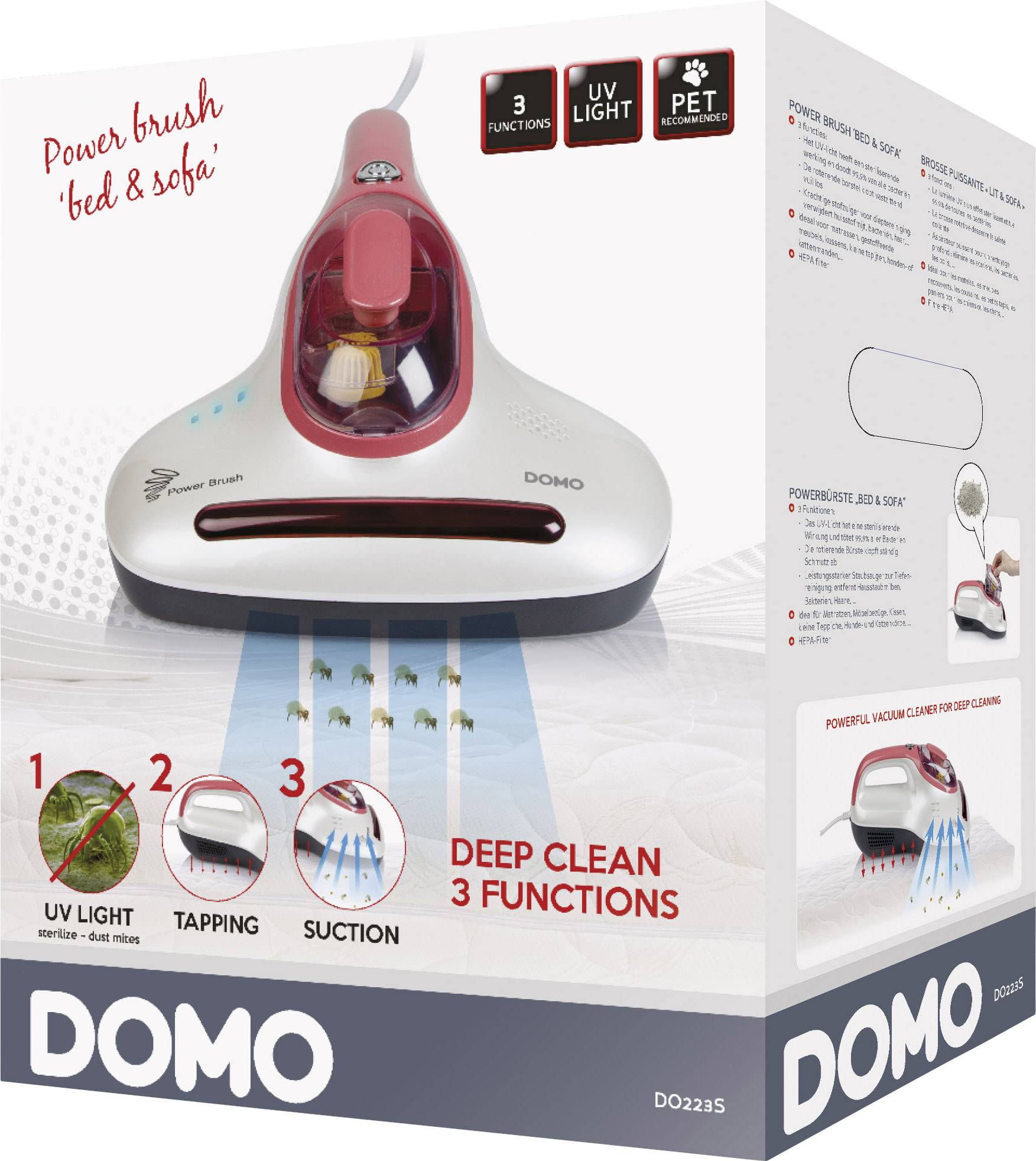 DOMO DO233S DO223S Elektrische Reinigungsbürste