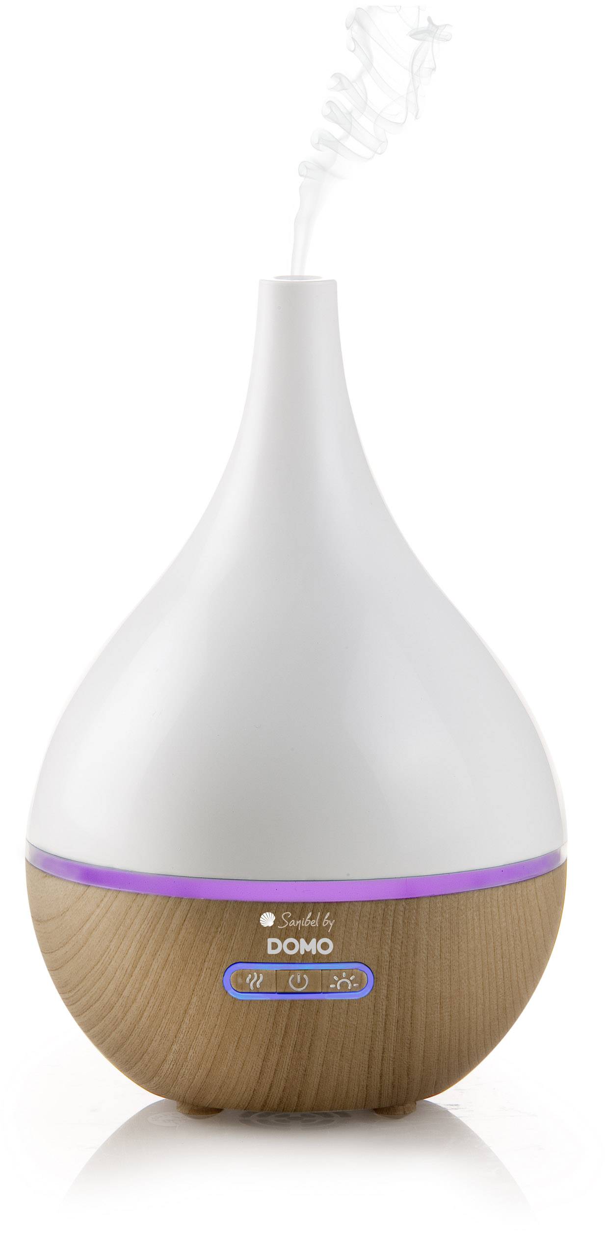 DOMO DO9213AV Ultraschall-Luftbefeuchter 1 St. Weiß, Holz