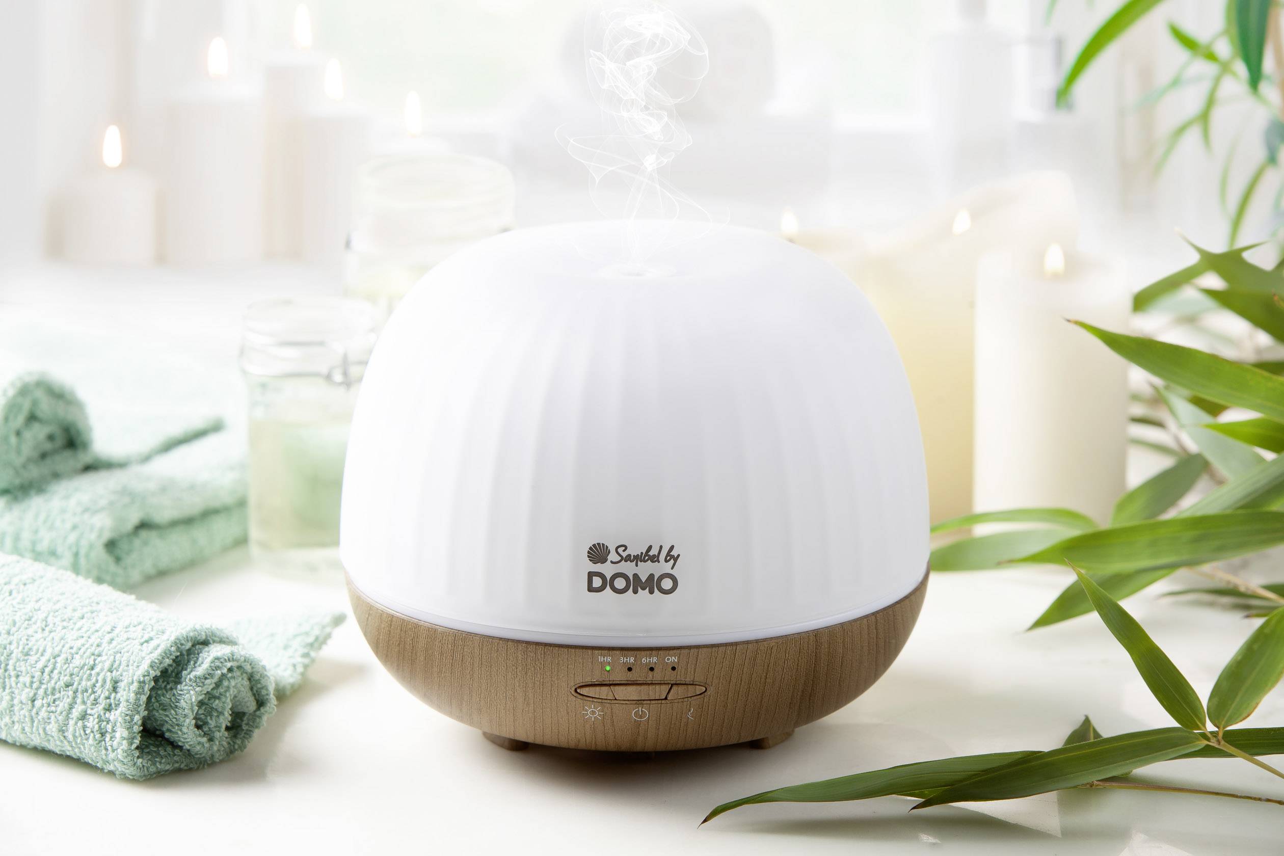 DOMO DO9216AV Ultraschall-Luftbefeuchter 1 St. Weiß, Holz