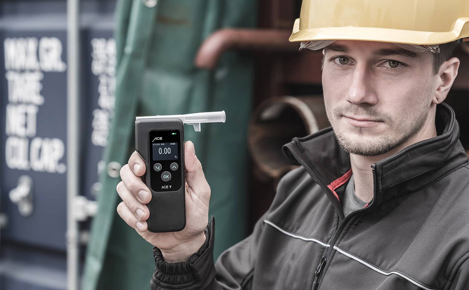 ACE Y Alkoholtester Schwarz 0 bis 5 ‰ inkl. Display