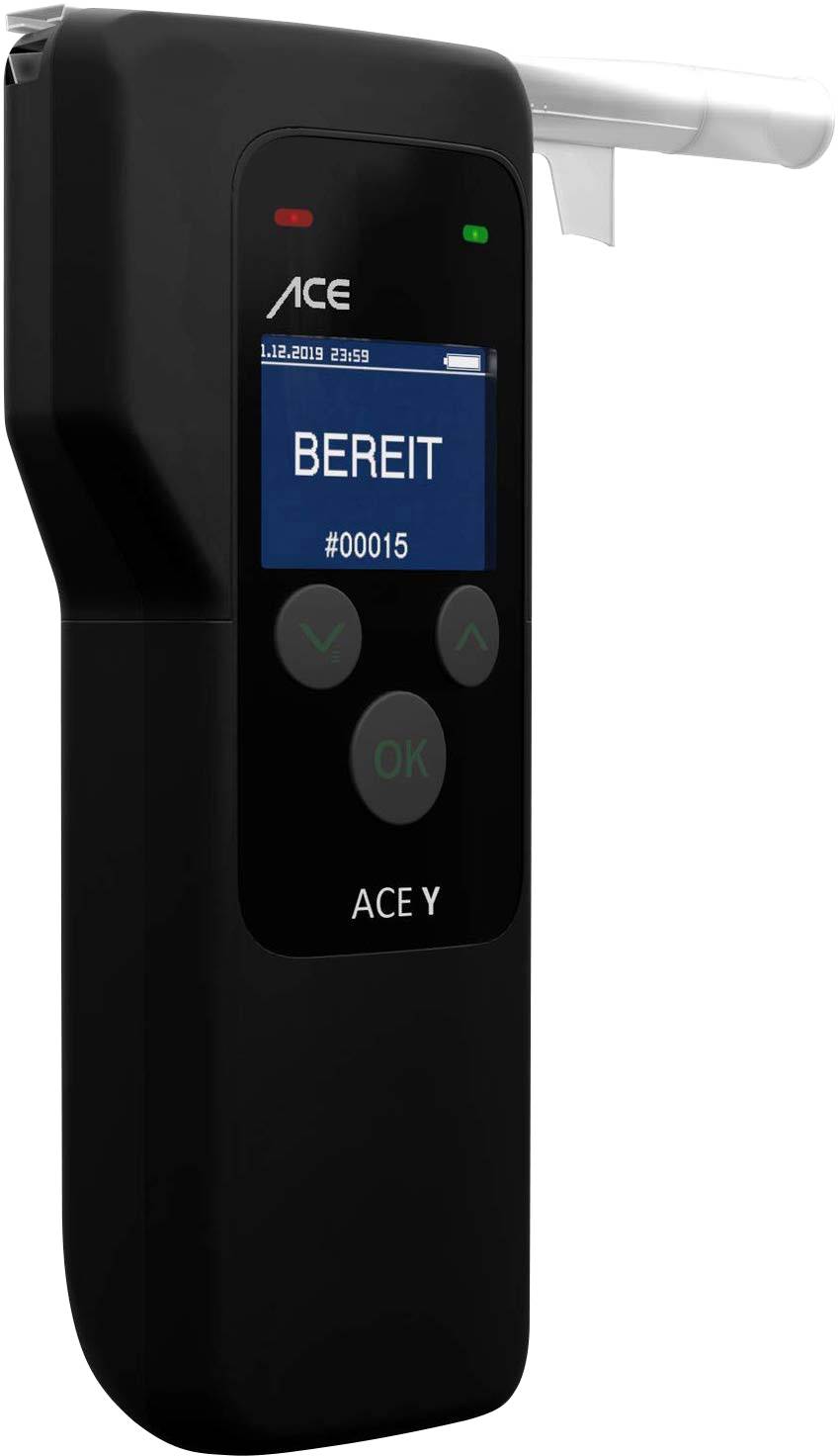 ACE Y Alkoholtester Schwarz 0 bis 5 ‰ inkl. Display