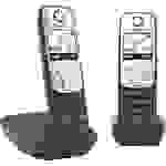 Gigaset A690 Duo DECT Téléphone sans fil fonction mains libres, avec socle, recomposition automatique du numéro noir