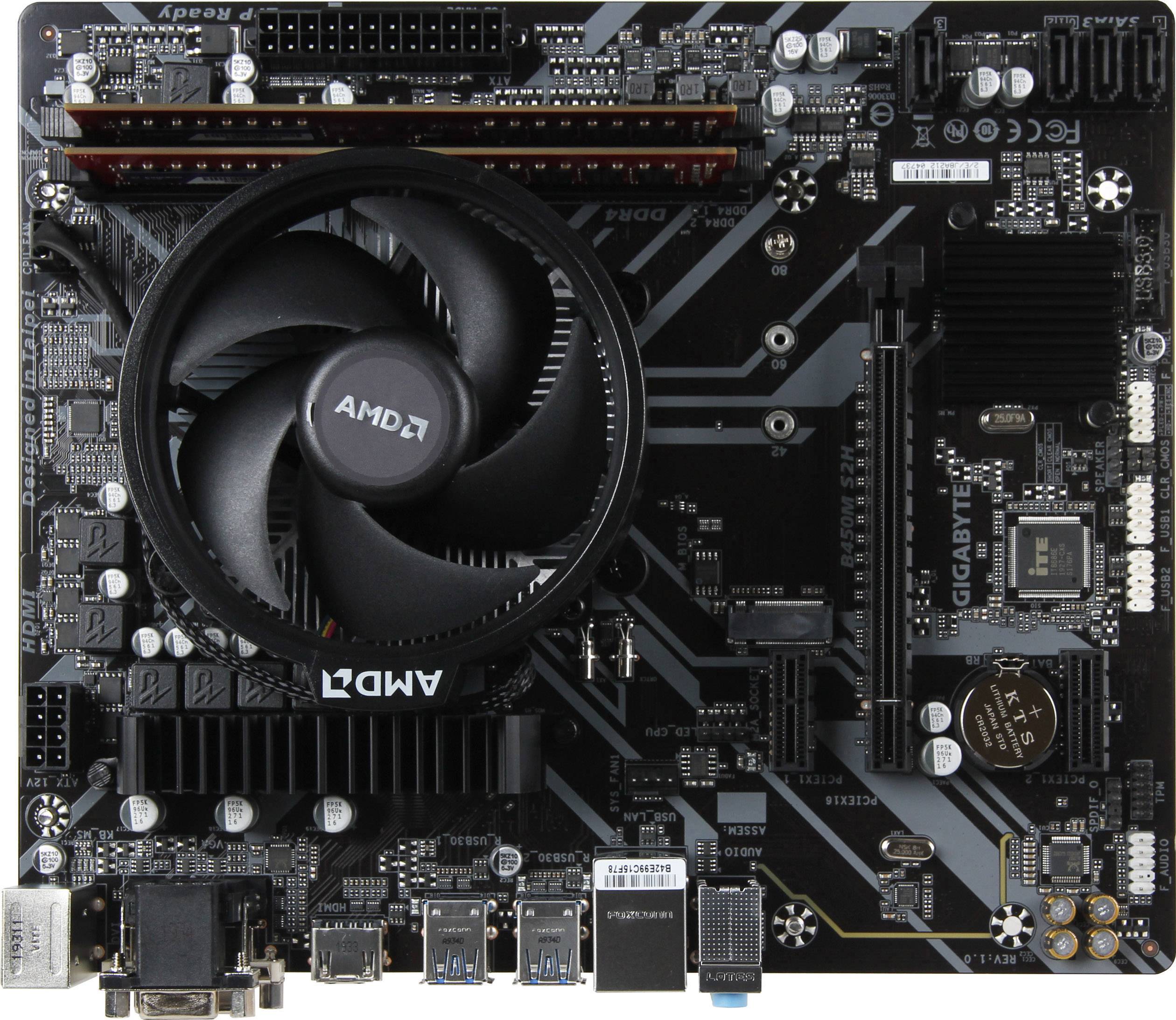 Renkforce PC Tuning-Kit AMD Ryzen™ 5 3400G (4 x 3.7 GHz) 16 GB AMD Radeon Vega Graphics Vega 11 Micro-ATX