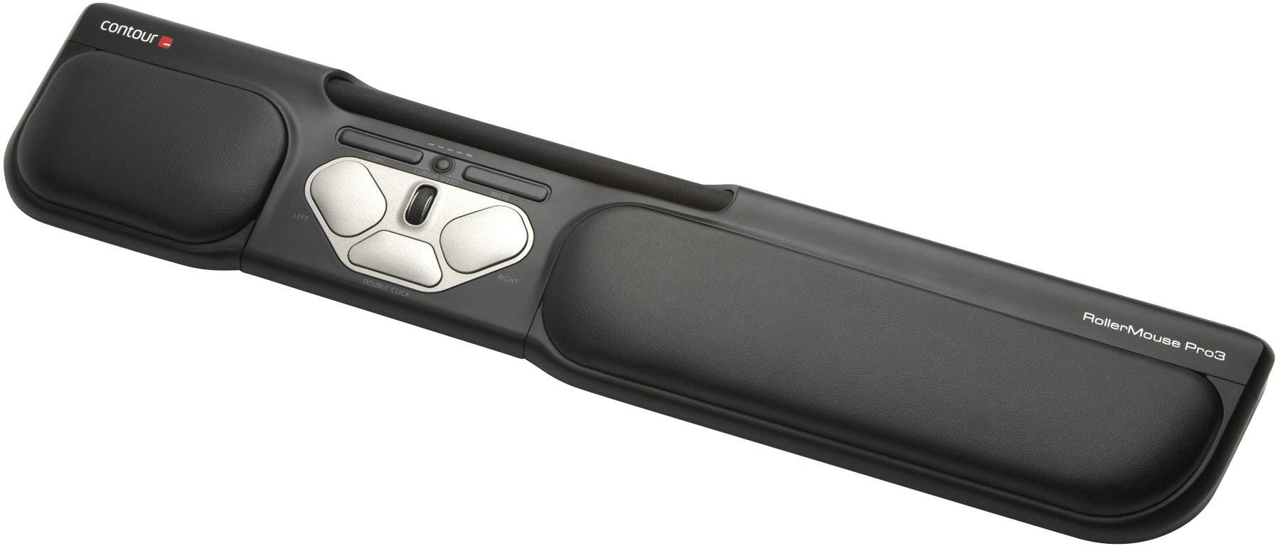 Contour Design RollerMouse Pro3 Ergonomische Maus USB Schwarz 8 Tasten 600 dpi, 800 dpi, 1000 dpi, 1200 dpi, 1400 dpi, 1600 dpi, 1800 dpi, 2000 dp