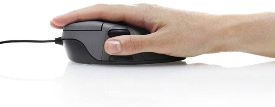Contour Design Mouse M USB Maus Optisch Ergonomisch Grau