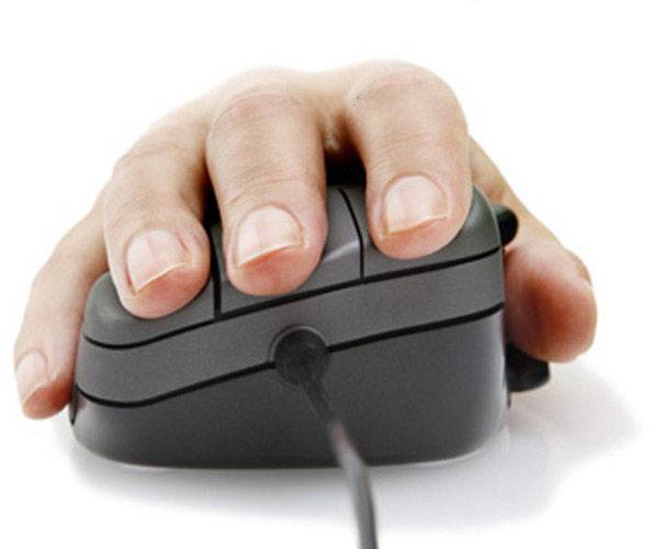 Contour Design Mouse M USB Maus Optisch Ergonomisch Grau