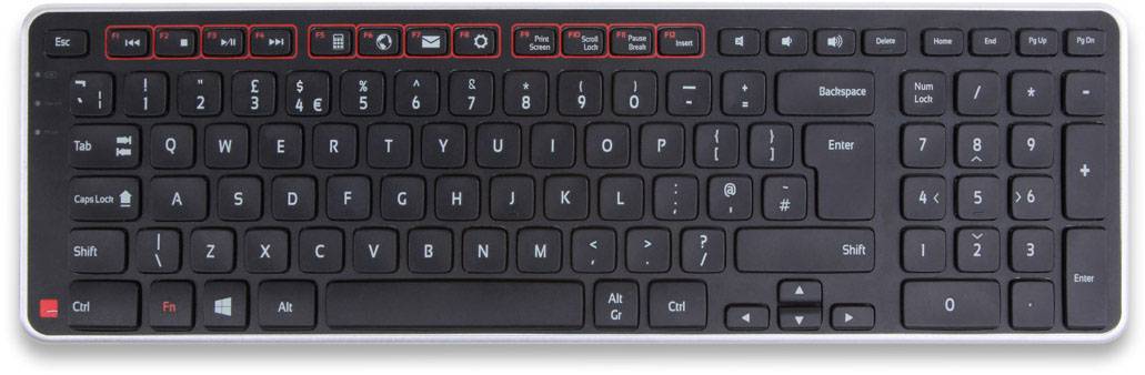 Contour Design Balance Funk Tastatur Deutsch, QWERTZ, Windows® Schwarz Ergonomisch