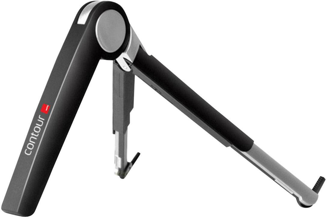 NotebookStand Aluminium Silber Schwarz klappbar