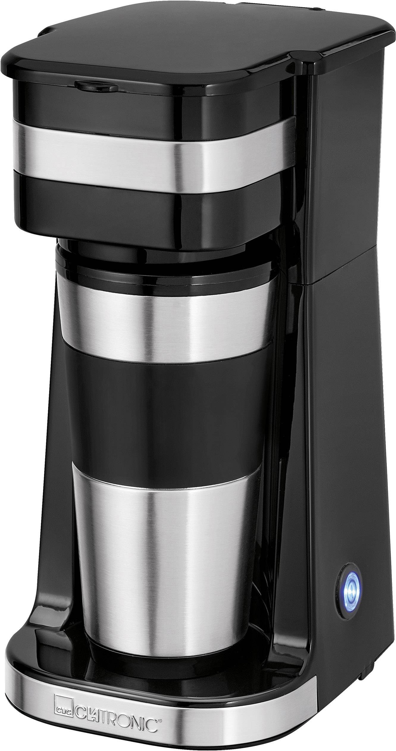 CLATRONIC Kaffeemaschine to go KA 3733, schwarz/silber (95273822)