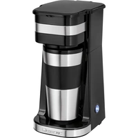 Clatronic KA 3733 Kaffeemaschine Edelstahl, Schwarz Fassungsvermögen Tassen=1 Clatronic KA 3733 Kaffeemaschine Edelstahl, Schwarz Fassungsvermögen Tassen=1