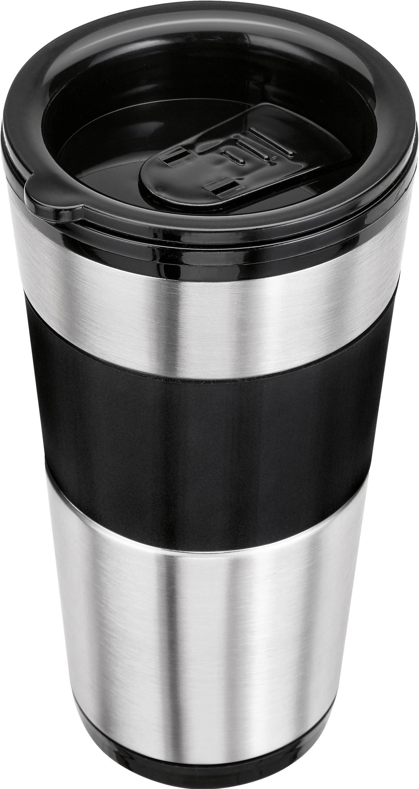 Clatronic KA 3733 Kaffeemaschine Edelstahl, Schwarz Fassungsvermögen Tassen=1