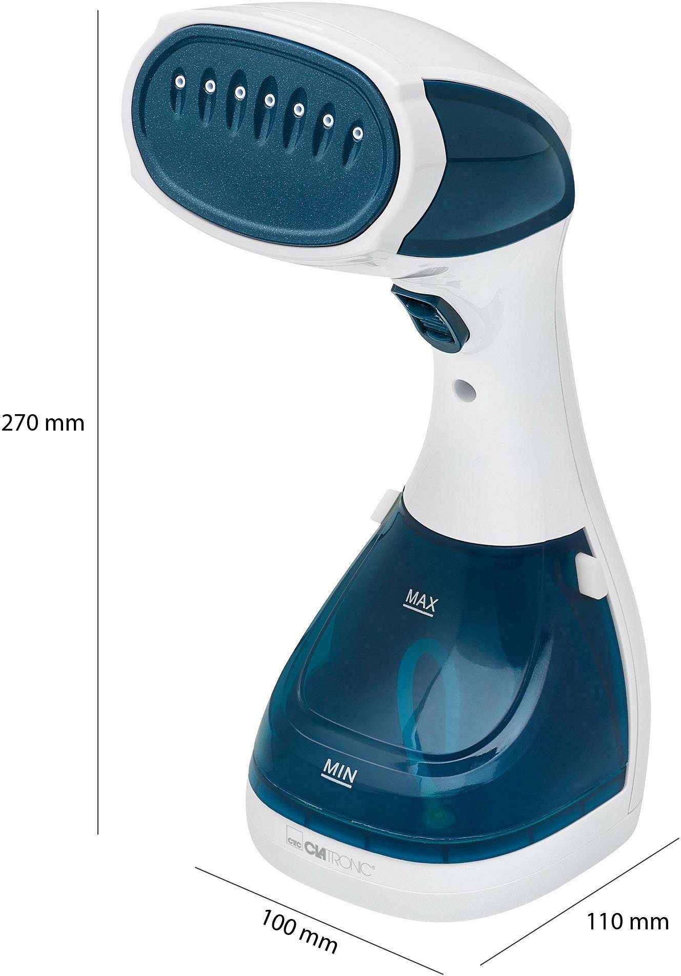 Clatronic DB 3717 Dampfglätter Weiß, Blau 1100 W