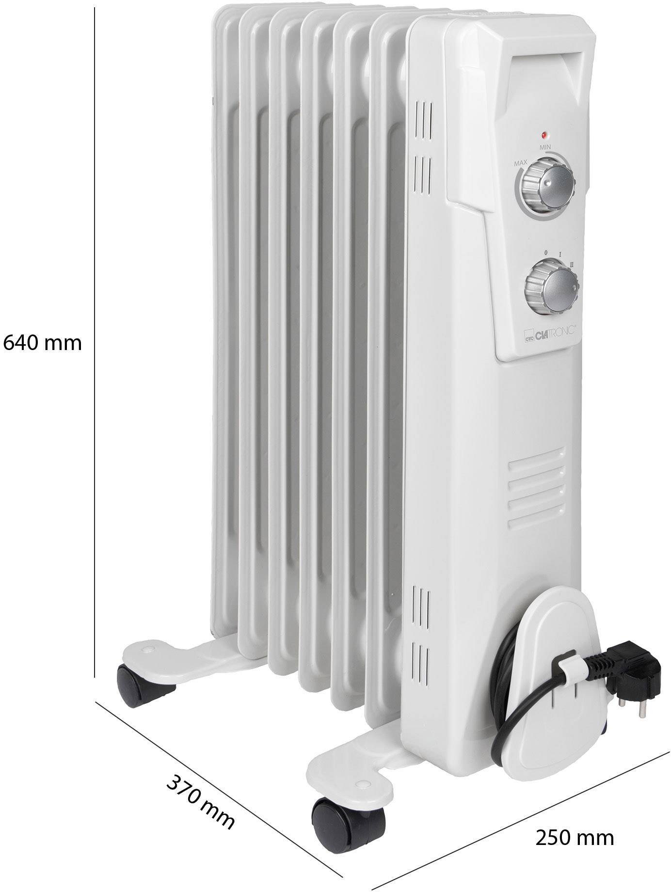 Clatronic 263906 Ölradiator RA 3735 1500 W Weiß