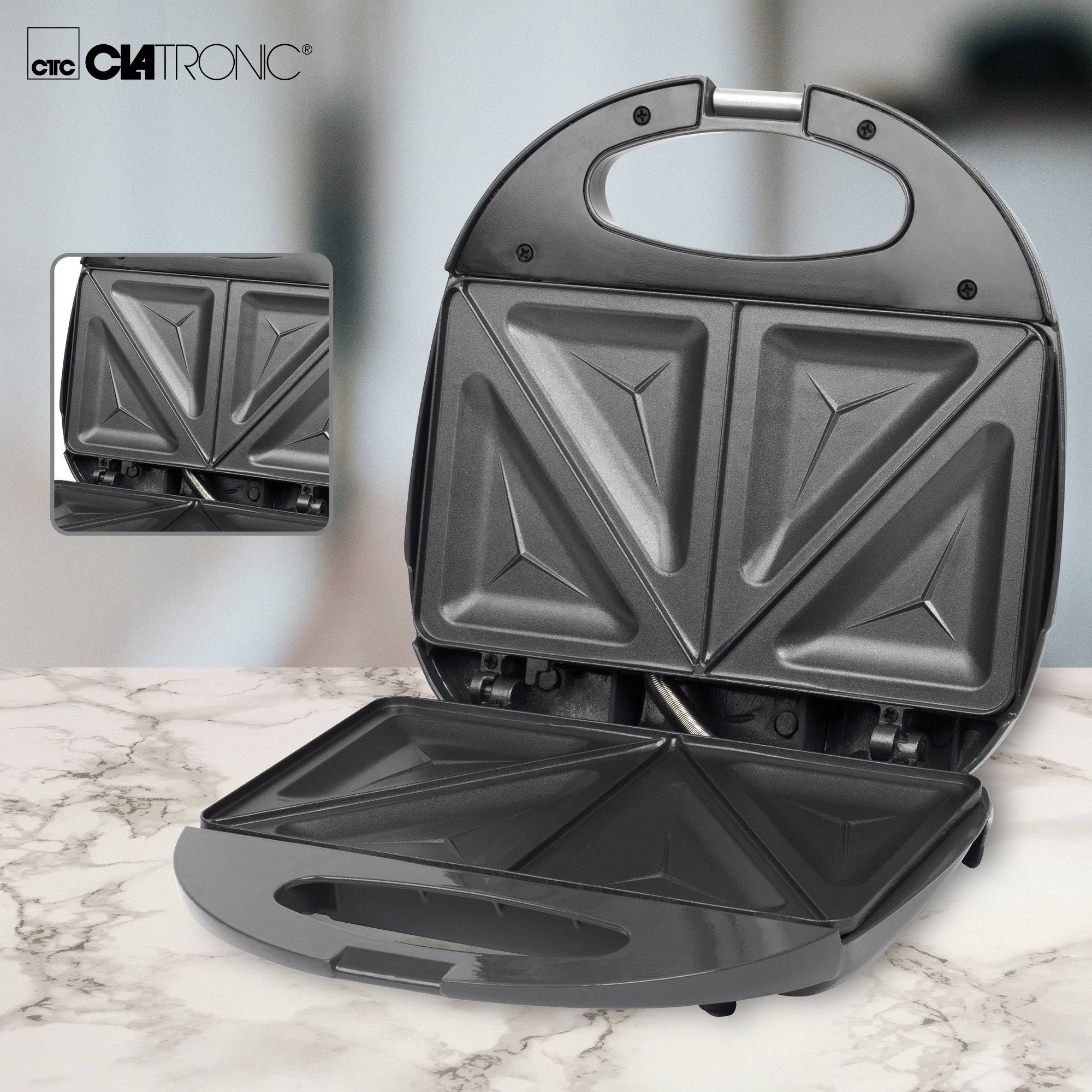 Clatronic ST 3477 Sandwichmaker Grau