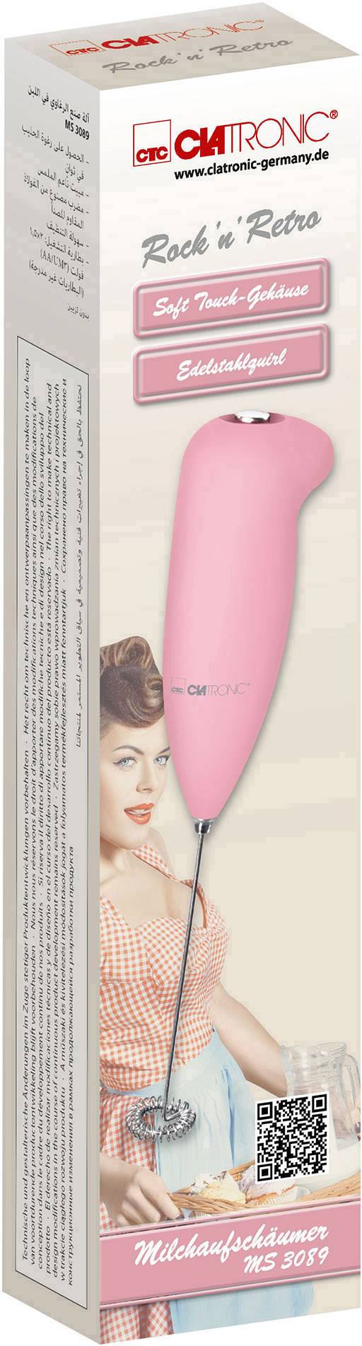 Clatronic MS 3089 263918 Milchaufschäumer Pink