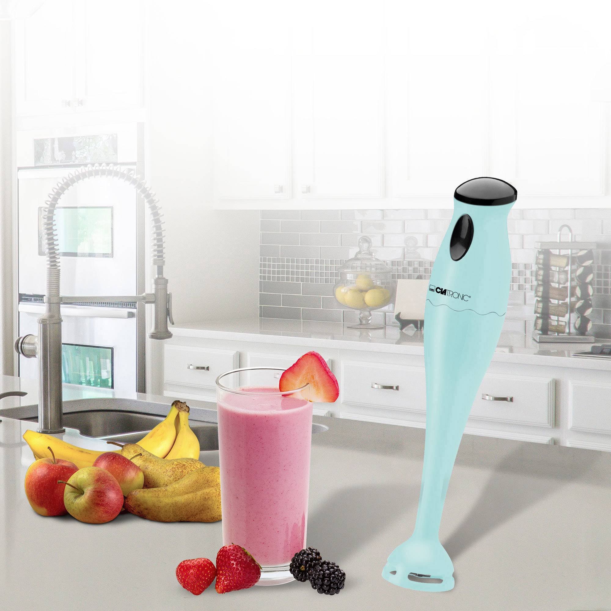 Clatronic SM 3577 Stabmixer 180W mit Mixbecher Mint