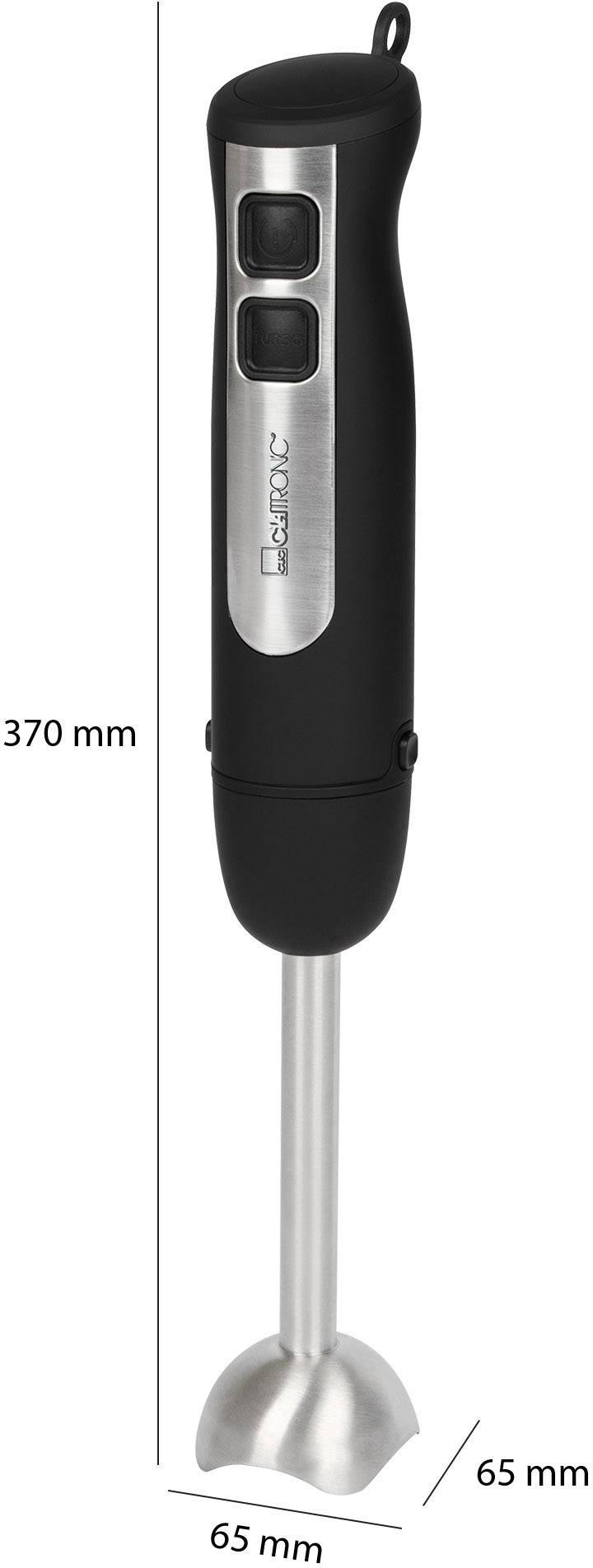 Clatronic SM 3739 Standmixer 800W Edelstahl, Schwarz