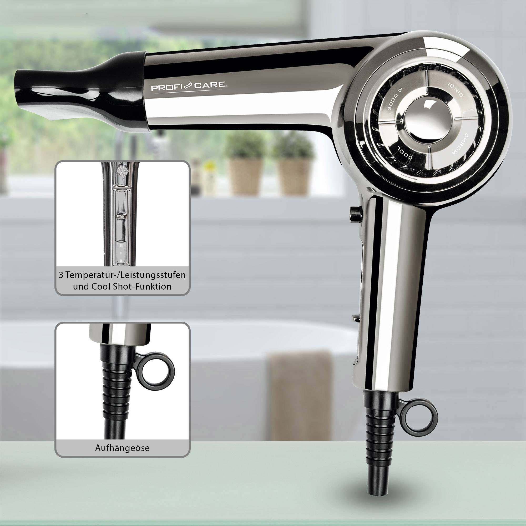Profi-Care PC-HT 3033  Haartrockner Chrom