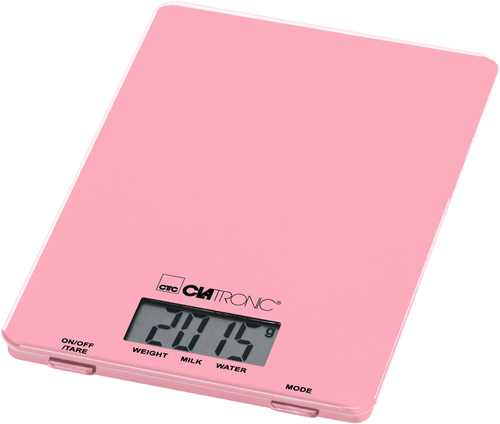 Clatronic KW 3626 LCD Küchenwaage digital Wägebereich (max.)=5 kg Pink 220 x 150 x 16