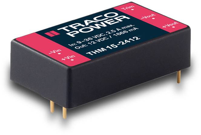 TracoPower THM 15-4822 DC/DC-Wandler, Print 625 mA 15 W Anzahl Ausgänge: 2 x Inhalt 1 St.