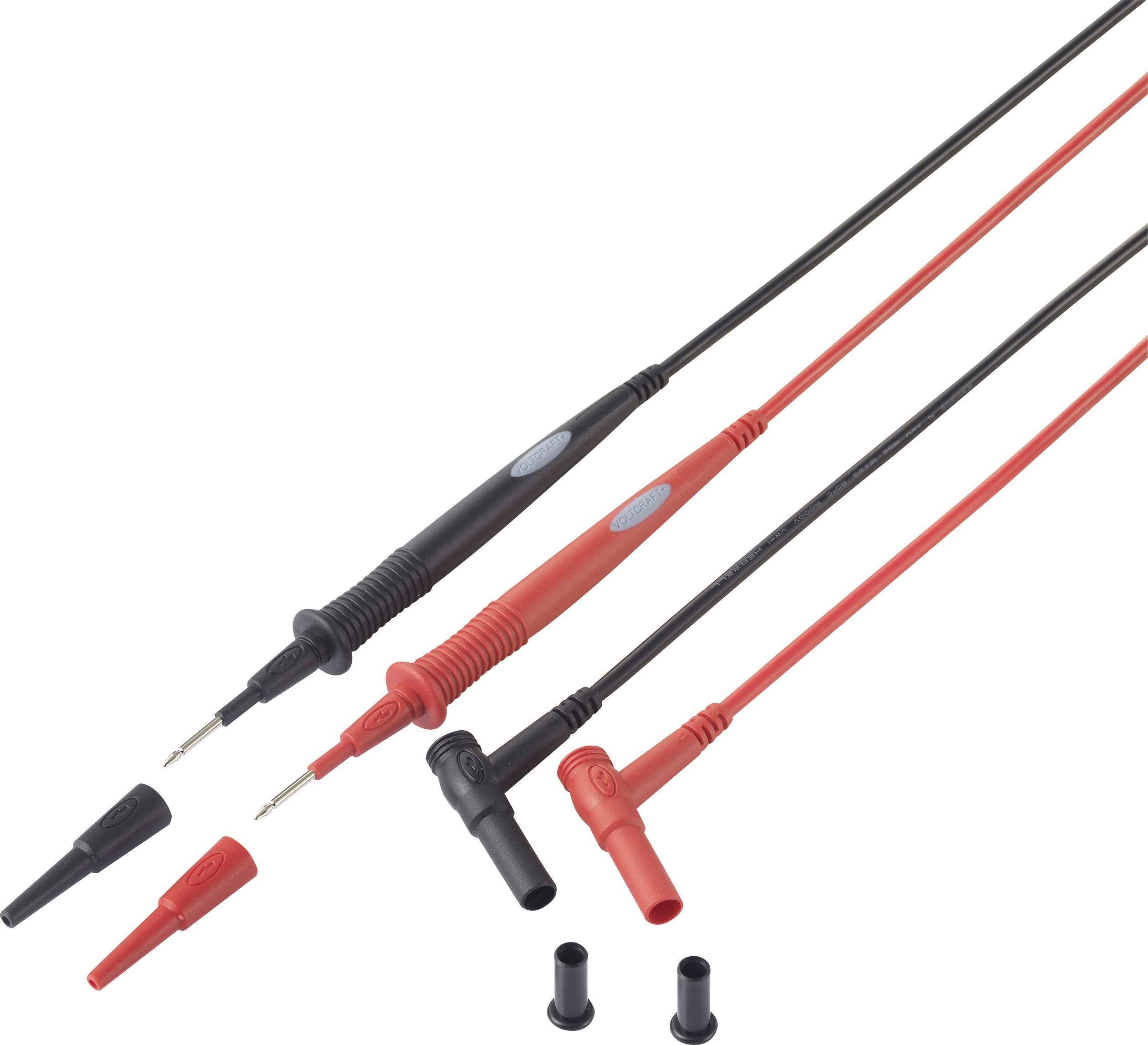 VOLTCRAFT Sicherheits-Messleitung 1.00 m Schwarz, Rot MS-7