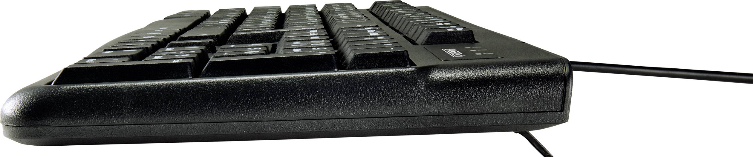 Basetech  USB Tastatur, Maus-Set  Deutsch, QWERTZ, Windows® Schwarz