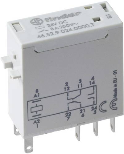 Finder 46.52.9.024.0000T Steckrelais 24 V/AC 8 A 2 Wechsler 1 St.