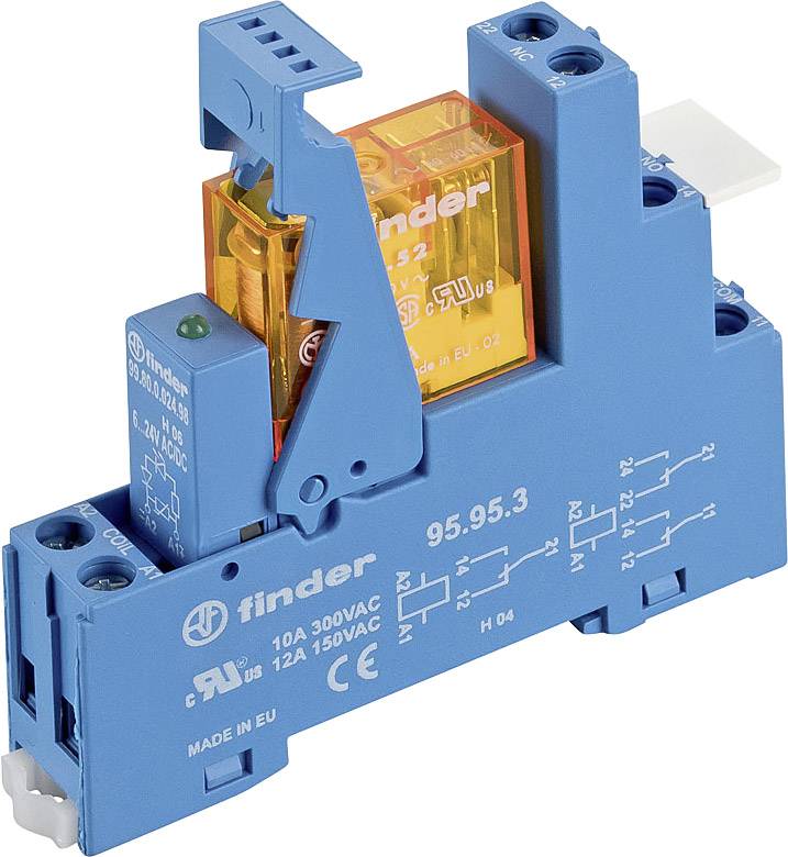 Finder 49.52.8.230.5062 Relaisbaustein Nennspannung: 230 V/AC 2 Wechsler 1St.