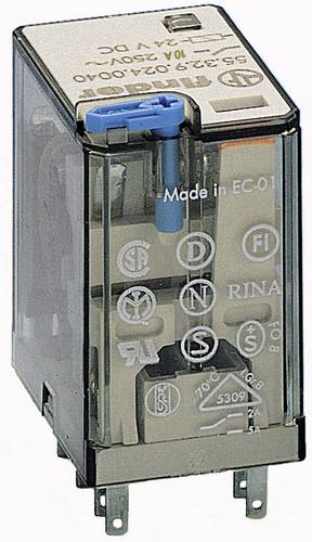Finder 55.32.9.024.5040 Steckrelais 24 V/DC 10 A 2 Wechsler 1 St.