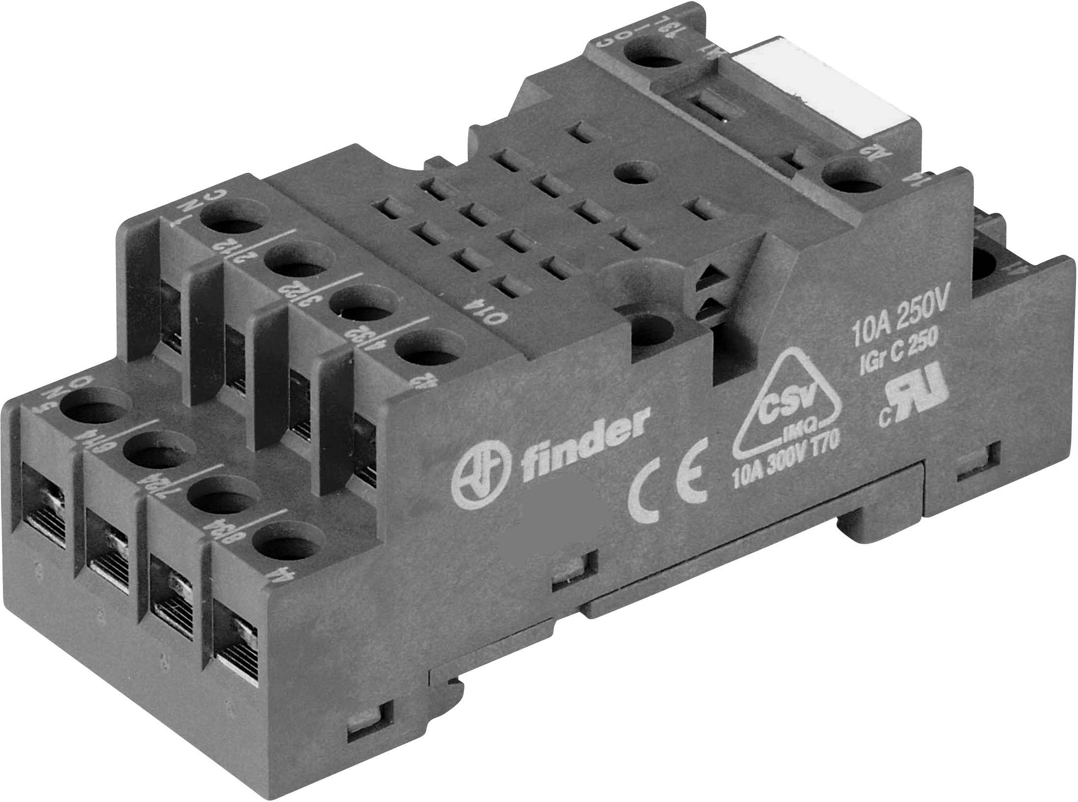 Finder 94.74.0 Relaissockel Passend für Serie (Relais): Finder Serie 55 Tray 10St.