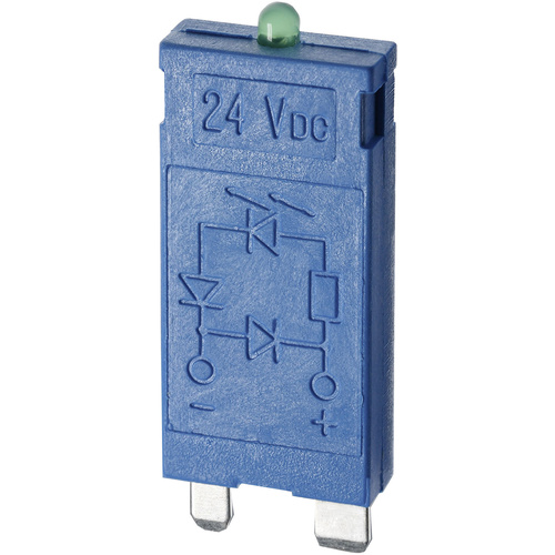 Finder Steckmodul mit EMV-Entstörbeschaltung, mit LED, mit Varistor 99.01.0.230.98 Leuchtfarben: Grün Passend für Modell