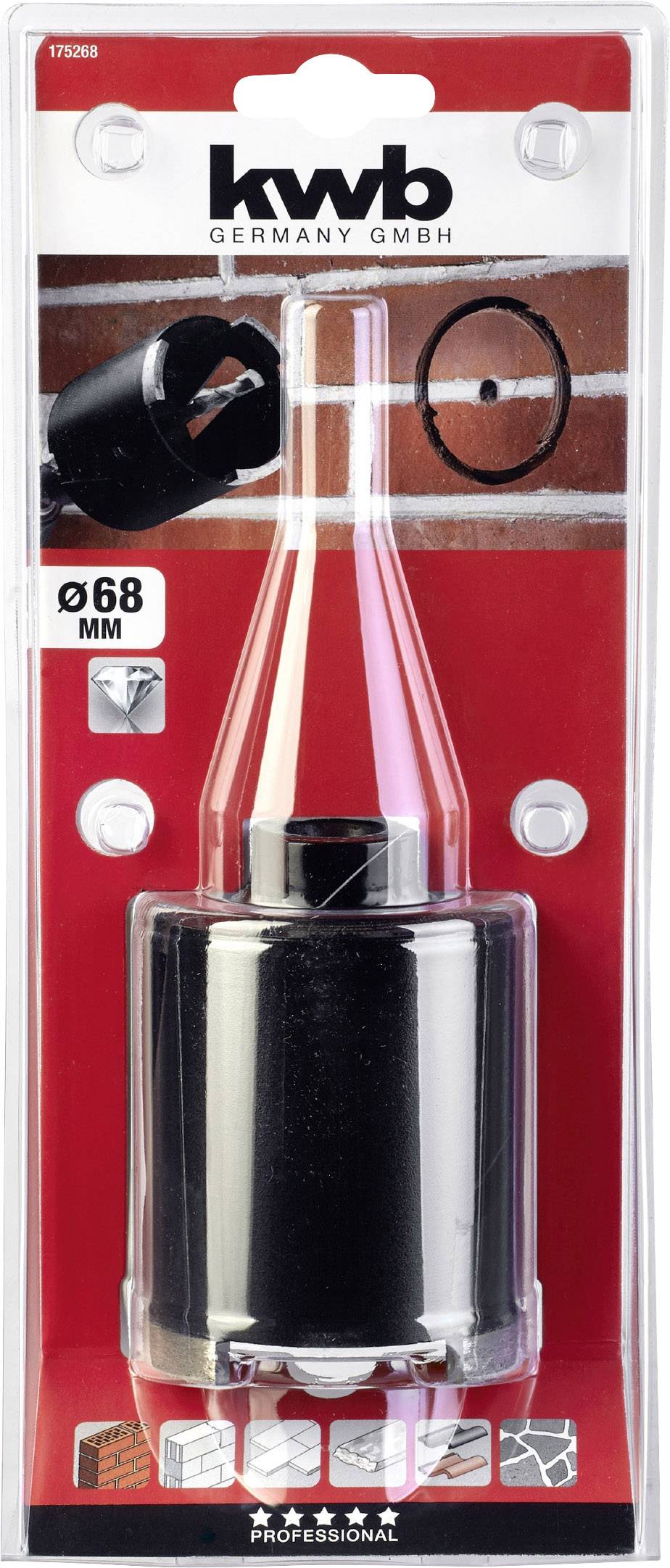 Kwb 175268 Hohlbohrkrone 68mm 1St.