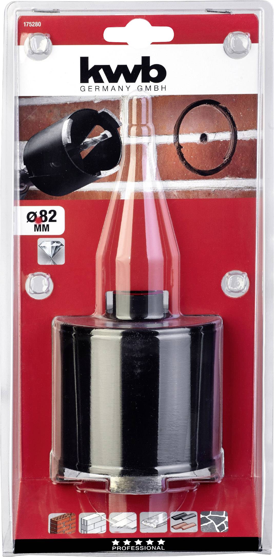 Kwb 175280 Hohlbohrkrone 82mm 1St.