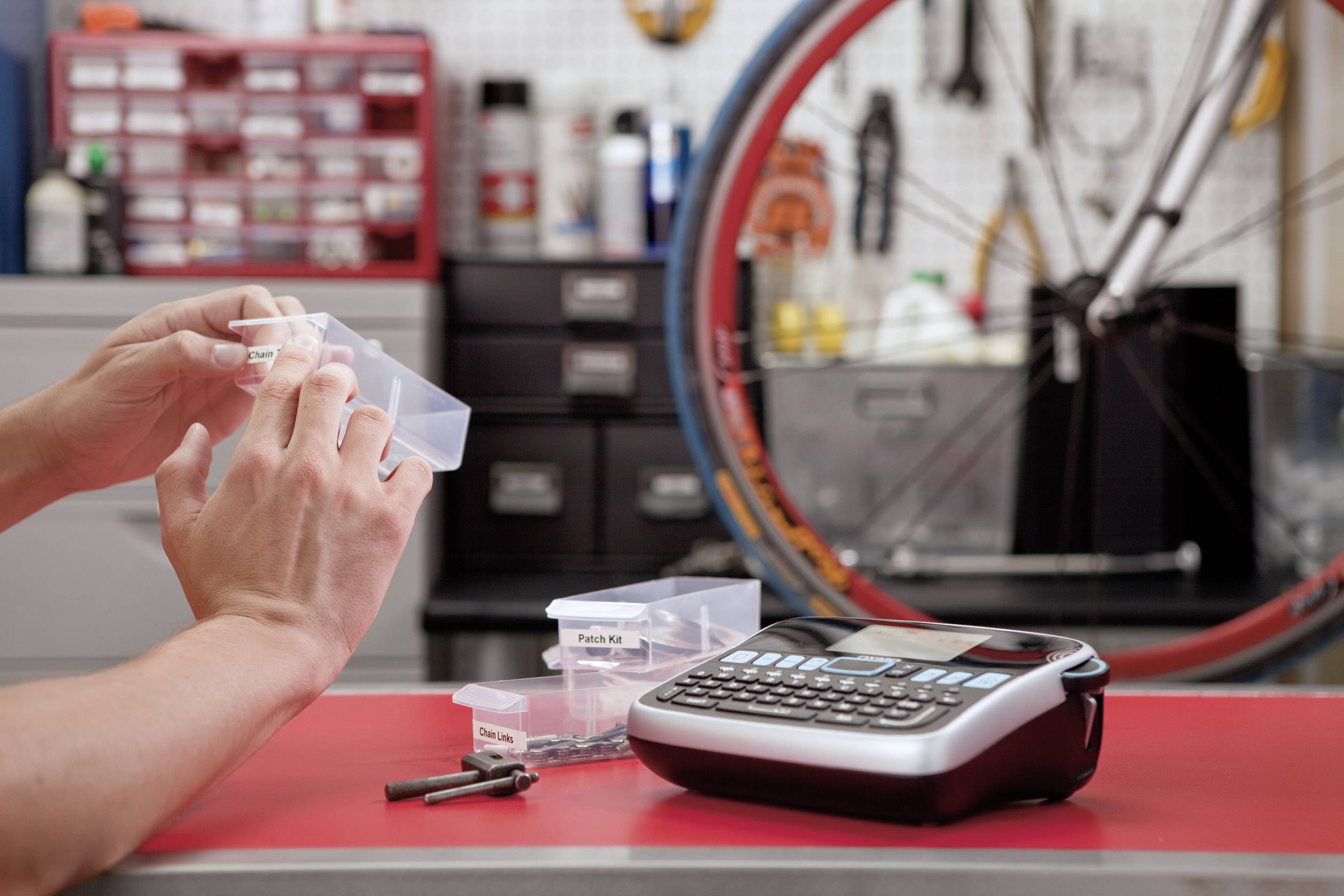 DYMO LabelManager 360D Qwerty Beschriftungsgerät Geeignet für Schriftband: D1 6 mm, 9 mm, 12 mm, 19 mm