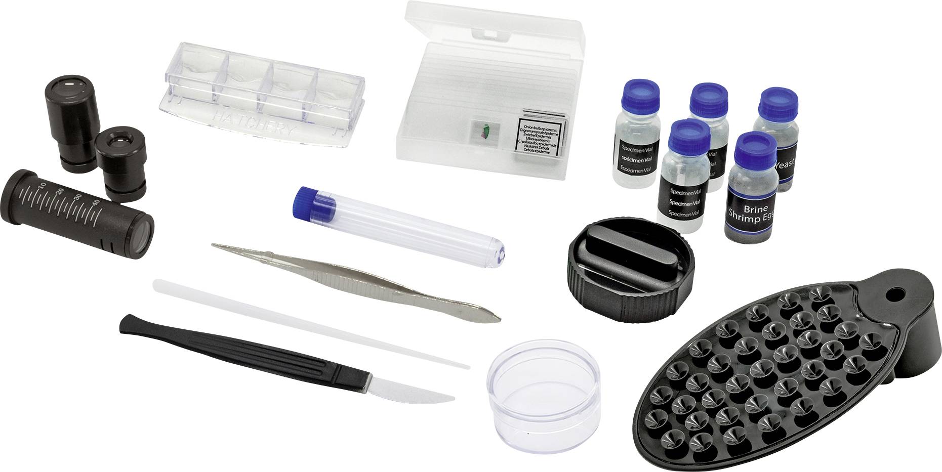 Bresser Optik 8855610GYE000 Biolux SEL Kinder-Mikroskop Monokular 1600 x Auflicht, Durchlicht